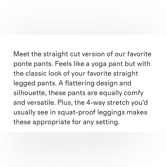 Quince Ultra-Stretch Ponte Straight Leg Pant - Picture 4 of 10